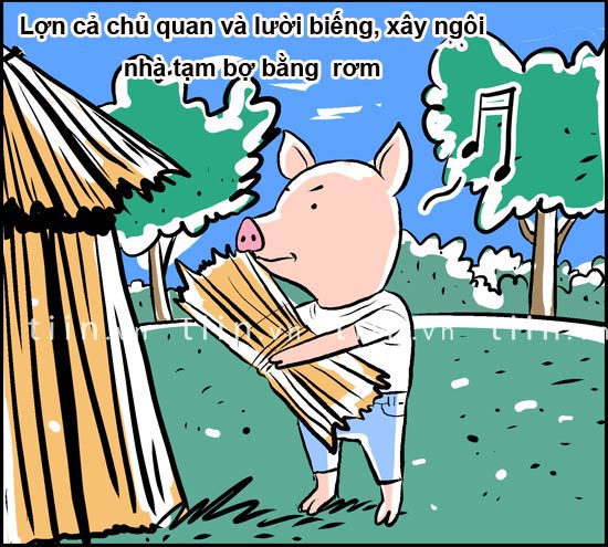 Tranh vui: Chăm chỉ kể cũng khổ