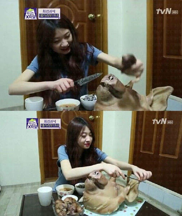 
	Bữa cơm tại gia của cô nàng Won He Ji.