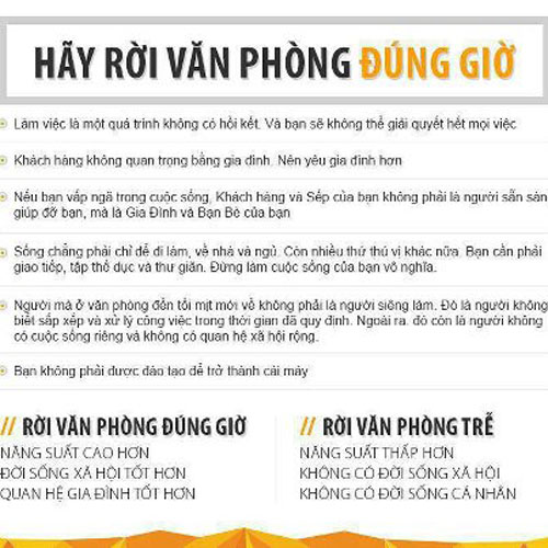 Tranh cãi quanh việc “Hãy rời văn phòng đúng giờ”