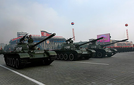 
	Dòng xe tăng T-54/55, T-62 chủ lực của Triều Tiên chưa phải là đối thủ của xe tăng K1, K1A1 Hàn Quốc.