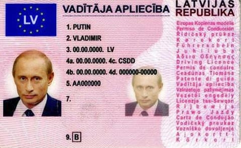 bằng lái, Vladimir Putin, Đức