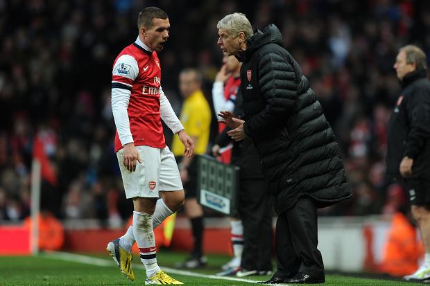 
	Podolski đang lo sẽ bị Arsenal bán đi trong Hè này