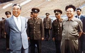 Nhà lãnh đạo Kim Nhật Thành và con trai Kim Jong Il