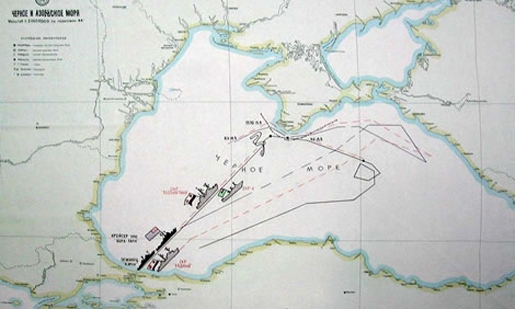  Sơ đồ hoạt động tác chiến của chiến hạm Liên Xô