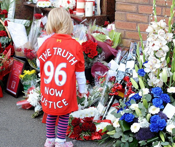 Liverpool tổ chức lễ tưởng niệm 24 năm thảm họa Hillsborough