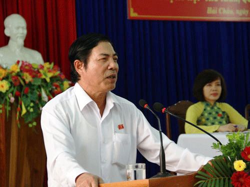 Ông Nguyễn Bá Thanh tiếp xúc cử tri Đà Nẵng.