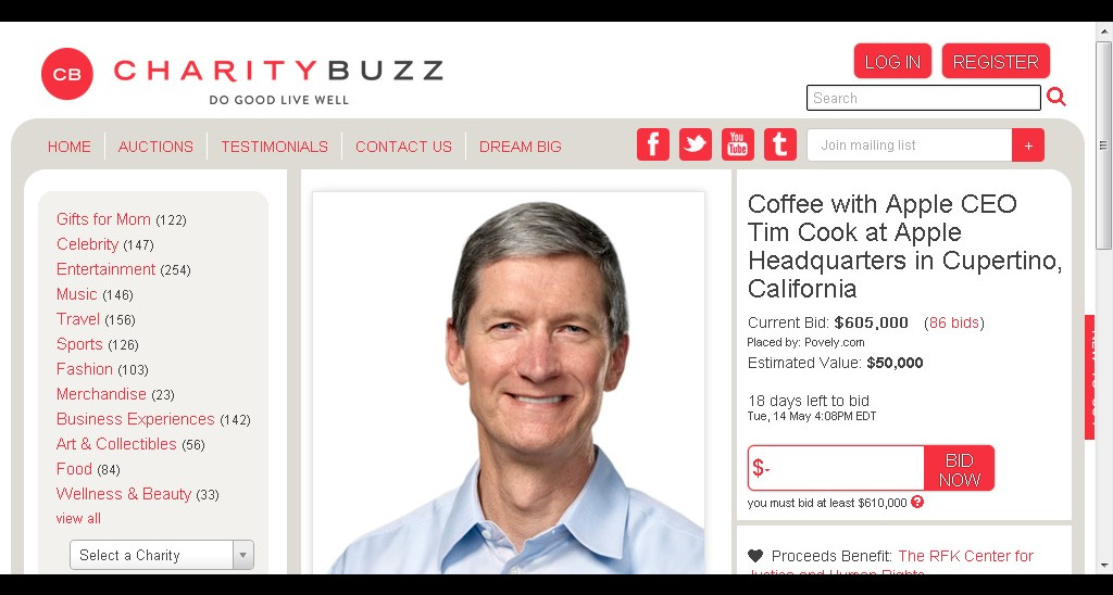 Cốc cà phê với CEO Apple "có giá" tối thiểu 12 tỷ đồng 1
