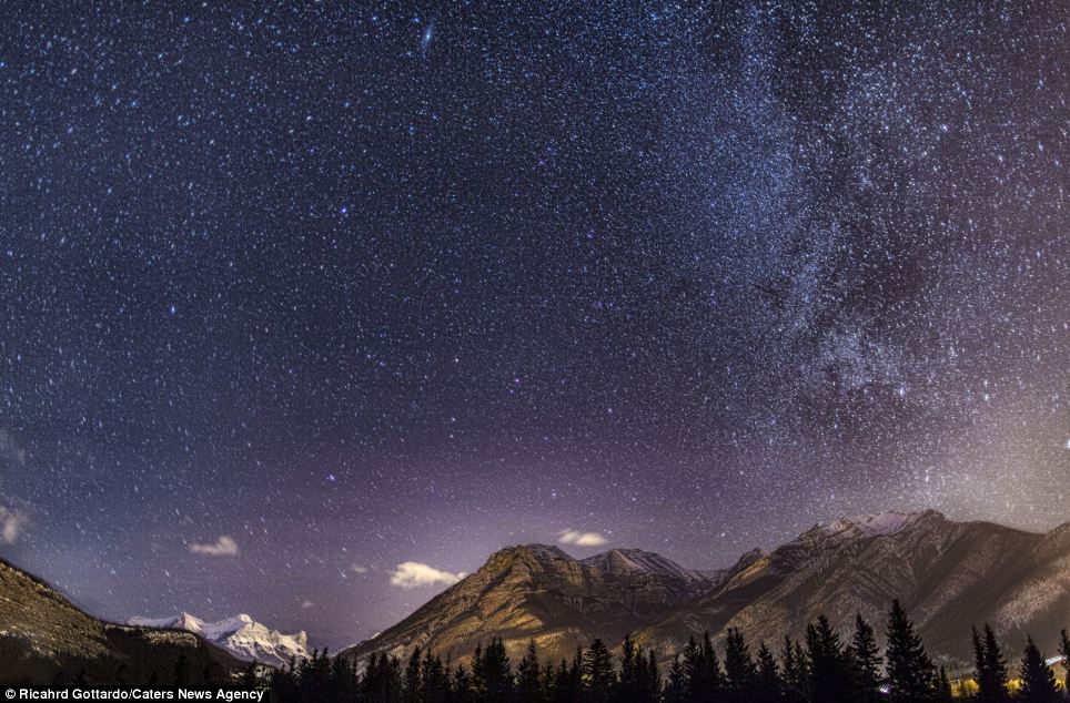 Spectacular sky: Some of the images are almost other-worldly in the way they brighten stars