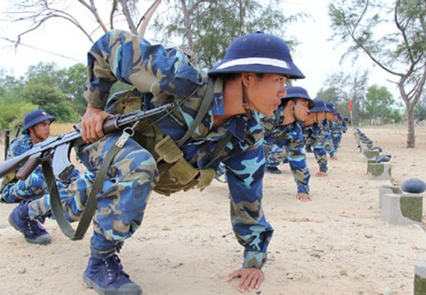 Lực lượng hải quân đánh bộ Việt Nam luôn sẵn sàng chiến đấu bảo vệ chủ quyền thiêng liêng của Tổ quốc.