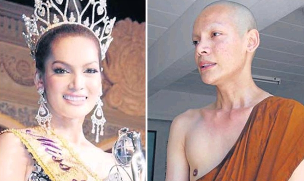  Hoa hậu chuyển giới Thái Lan bỏ đi tu 