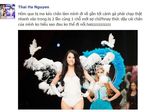  Thái Hà bị... ma kéo chân trong Đêm hội chân dài 7?