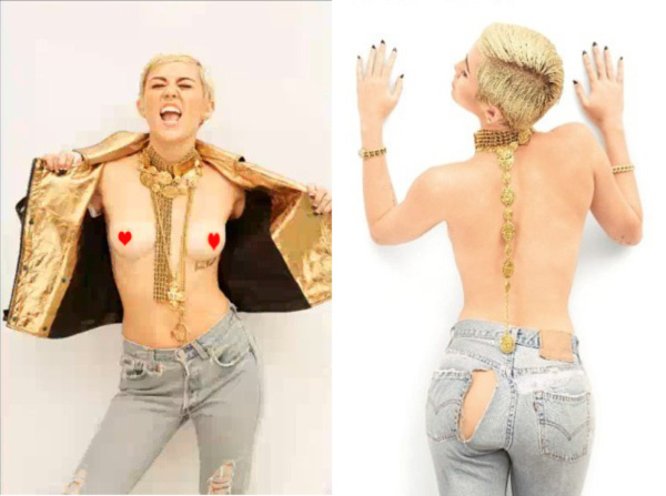  Miley Cyrus bị phát tán ảnh ngực trần 