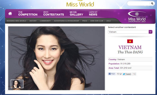 HH Thu Thảo: Tôi không dự thi Miss World 2013 - 1