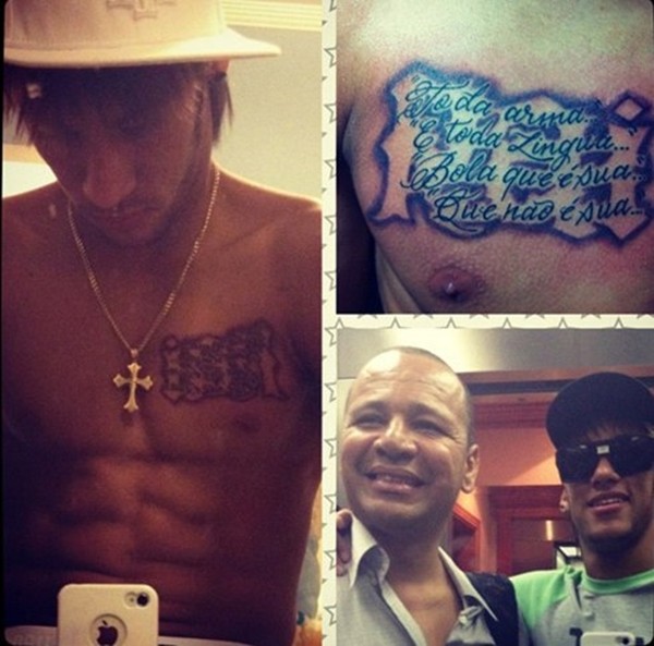 Neymar xăm hình mới mừng ngày đến Barca 4