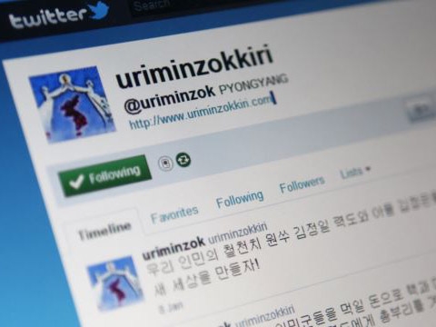 Tài khoản Twitter của trang tuyên truyền Uriminzokkiri Triều Tiên