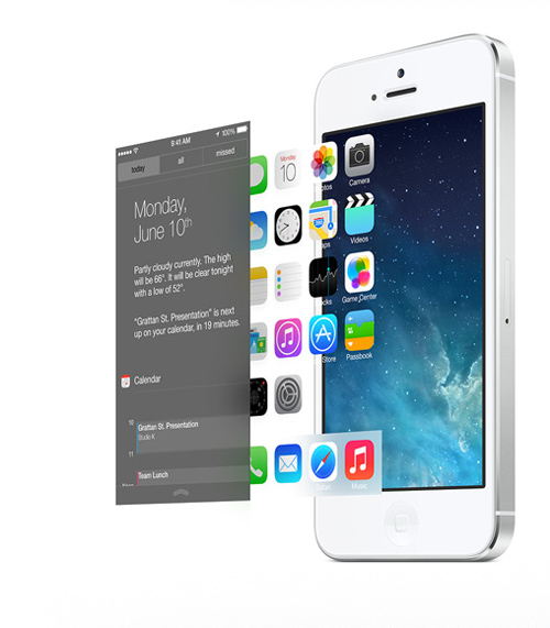 Phác họa iPhone 5S sau màn ra mắt iOS 7