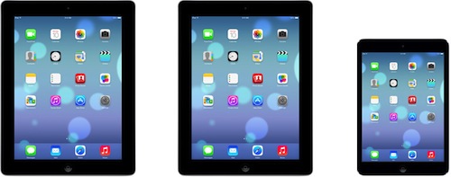 Hé lộ giao diện iOS 7 cho iPad, iPad mini