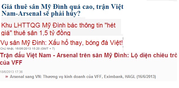 Nhận diện “nhóm lợi ích” báo chí ăn theo vụ Arsenal tới Việt Nam