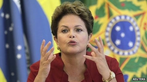 Brazil, biểu tình, phản đối, Dilma Rousseff