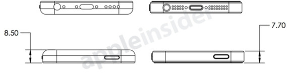 	Jack tai nghe 3,5mm vẫn ở đuôi máy, cổng Lightning ở giữa nhưng loa được thiết kế lại đôi chút.