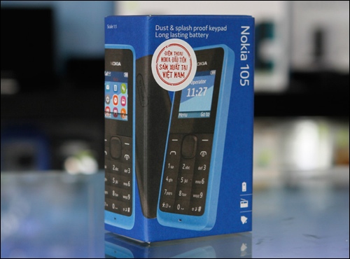 
	Hộp đựng Nokia 105 - điện thoại đầu tiên của Nokia được sản xuất tại Việt Nam.
