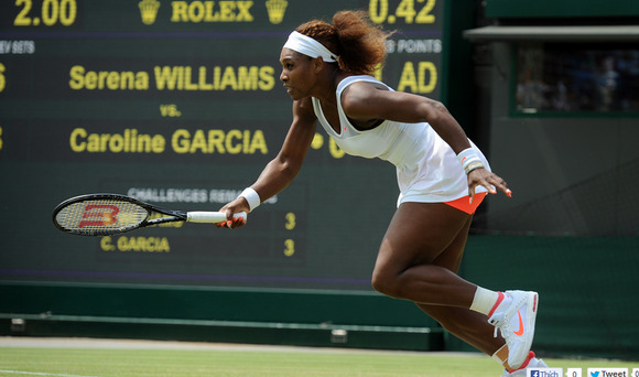 Đơn nữ Wimbledon ngày thứ 4: Serena đang tăng tốc