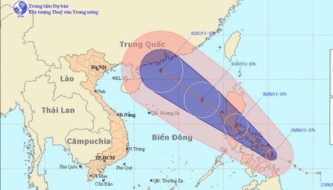 bão, biển Đông, mạnh lên