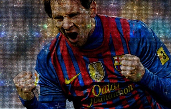 Messi được tặng tranh pha lê giá 1.000 tỷ đồng 1