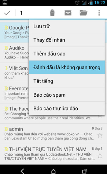  5 mẹo sử dụng Gmail trên Android