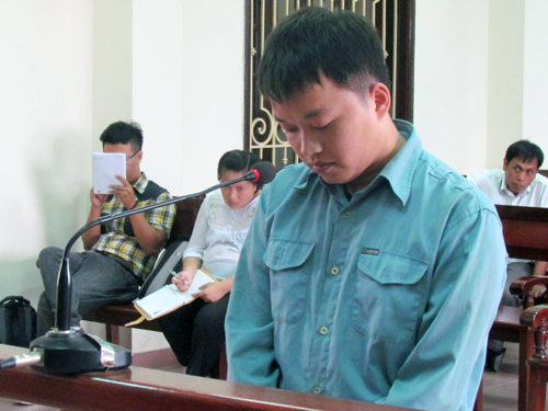 
	Bị cáo Vũ Văn Quỳnh tại phiên tòa ngày 4-7