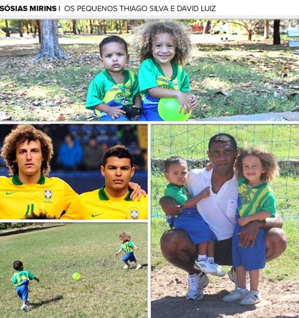 Phát hiện cặp đôi nhí giống hệt David Luiz và Thiago Silva 2