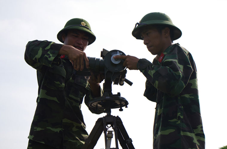 Thăm trận địa pháo bảo vệ bầu trời Vũng Tàu 