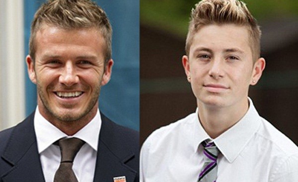 Nam sinh điển trai bị đuổi khỏi trường vì “bắt chước” Beckham 2
