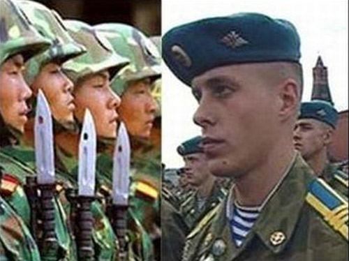 Tương quan lực lượng cho chiến tranh Trung - Nga   – bốn đánh một (ảnh từ bài của A.Khramchikhin)