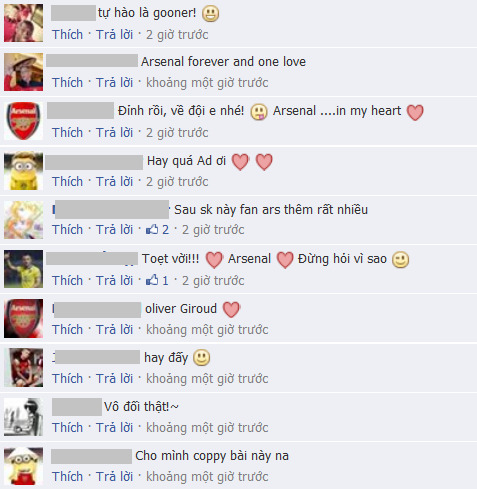 	Dân mạng và fan Arsenal rất thích thú