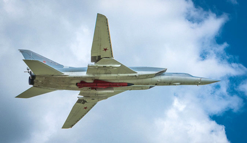 Tu-22M3 mang tên lửa hành trình dưới bụng 