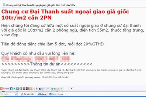 Sếp lớn “đeo mo” xin trả suất nhà đất ngoại giao