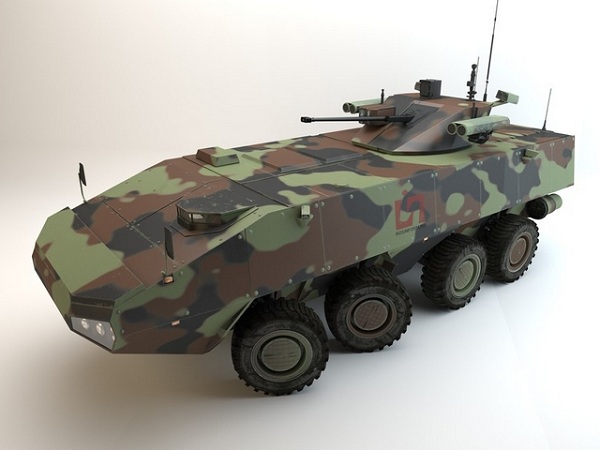 Phác họa thiết kế xe bọc thép hầm hố BTR-Bomerang của Nga