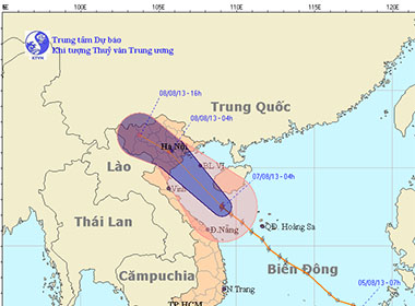 Tối nay bão vào Đông Bắc Bộ