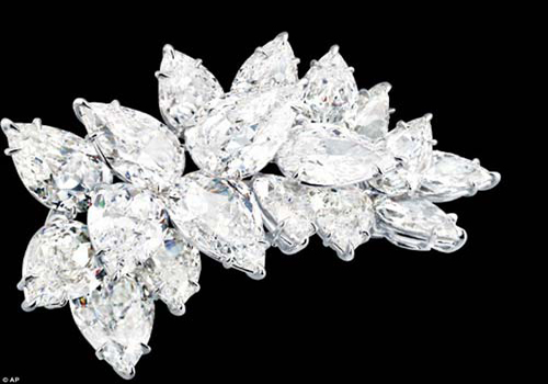 Chiếc trâm kim cương tinh xảo này nằm trong số những món bị cướp đi.