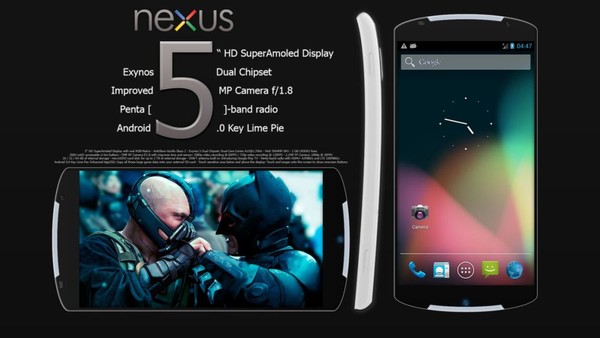 Nexus 5 sẽ có giá thành bằng với Nexus 4 1