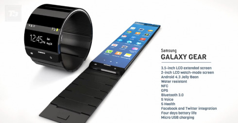 Bản thiết kế Samsung Galaxy Gear... như thật