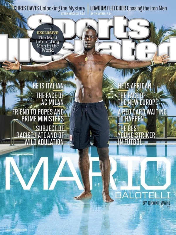 Balotelli được “nịnh” là “Người đàn ông thú vị nhất hành tinh” trên tạp chí 1