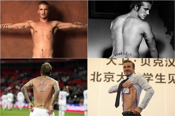 Giải mã ý nghĩa những hình xăm nghệ thuật của Beckham 1