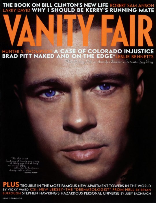 Brad Pitt & “mối duyên” 20 năm cùng tạp chí Vanity Fair 15