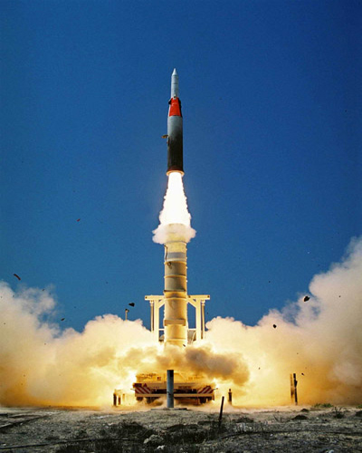 ICBM Jericho 3 trong một vụ phóng thử.