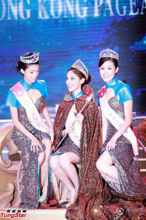 Người đẹp 40kg đăng quang Hoa hậu Hồng Kông 2013 9