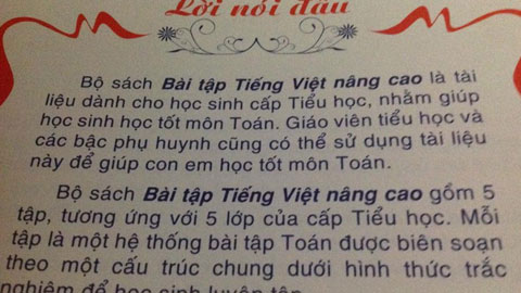 Phụ huynh "tá hỏa" vì sách Tiếng Việt dạy... làm Toán