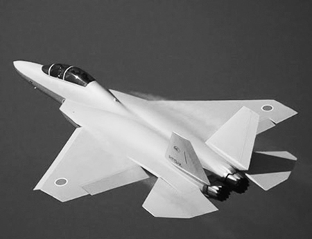 Vào năm 2005, máy bay ATD-X đã được tiến hành kiểm tra khả năng “qua mắt” radar, năm 2006 bắt đầu thử nghiệm biến thể nhỏ điều khiển từ xa ở tỷ lệ 1:5, đến năm 2007 sau khi Mỹ chính thức từ chối không bán máy bay tiêm kích F-22 Raptor cho Nhật Bản, Chính phủ Nhật Bản đã quyết định thiết kế, chế tạo mẫu máy bay thử nghiệm mang tên ATD-X. Dự kiến, ATD-X sẽ bắt đầu thử nghiệm bay vào năm 2014