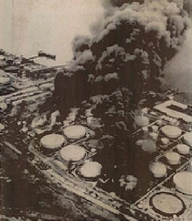 Kho xăng nhà Bè bị đốt cháy năm 1968